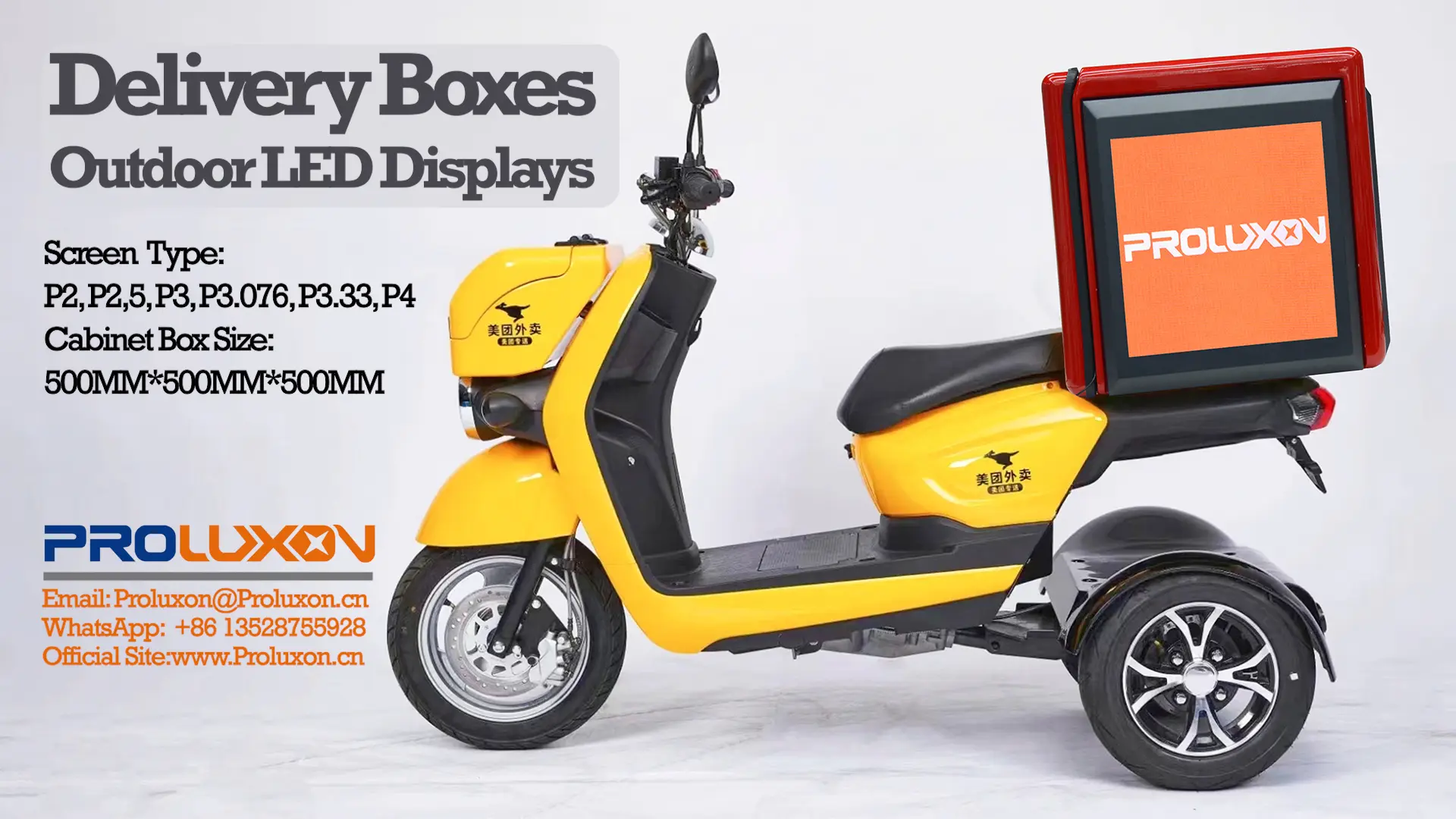 OUTDOOR LED DELIVERY | TAKEAWAY | TAKEOUT BOX DISPLAY SCREENS VIDEOS