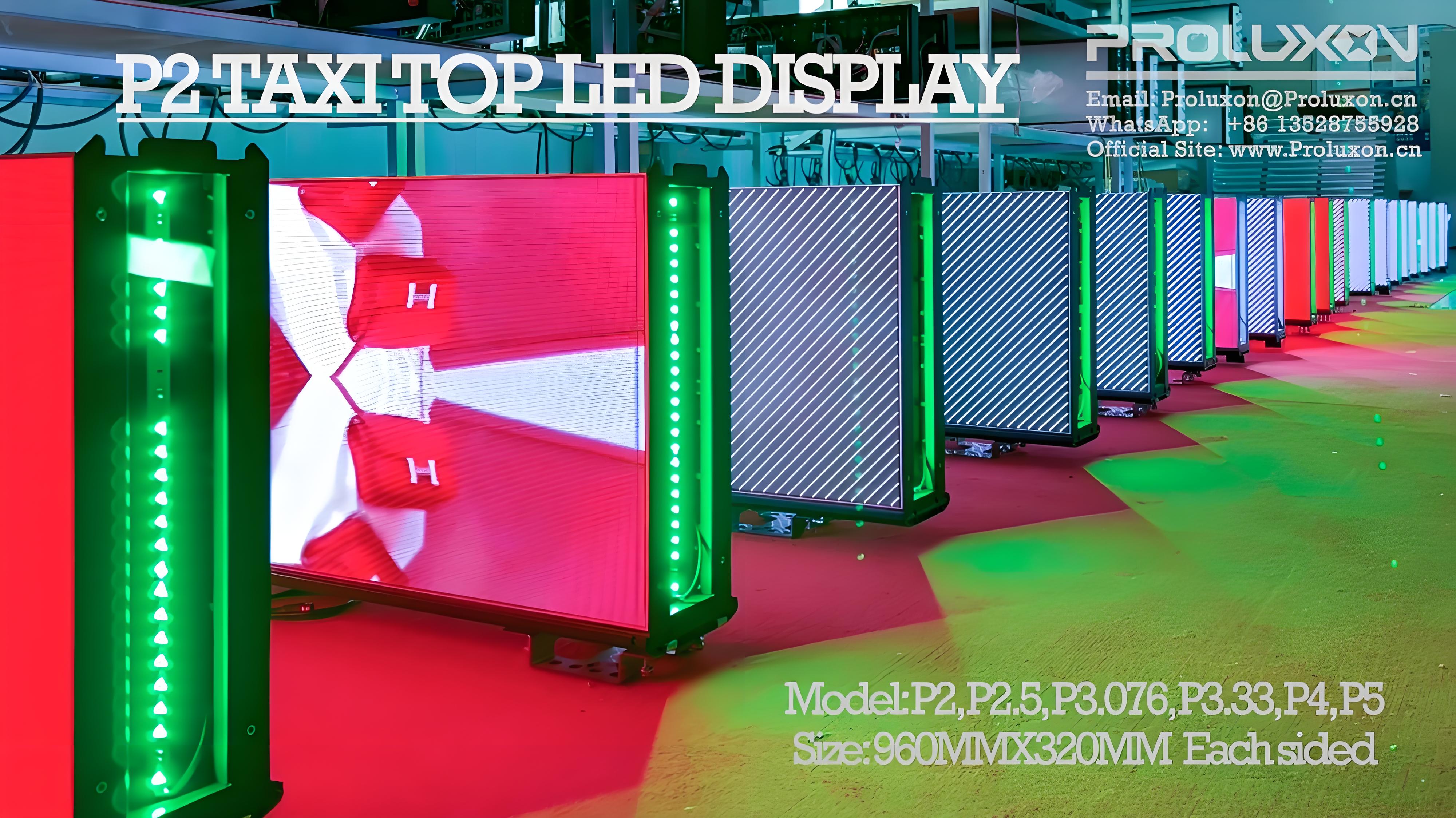 P2 OUTDOOR TAXI TOP LED DISPLAYS