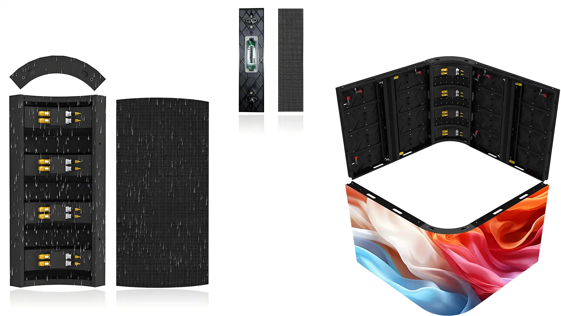 Corner Arc Round Curved Outdoor LED Displays