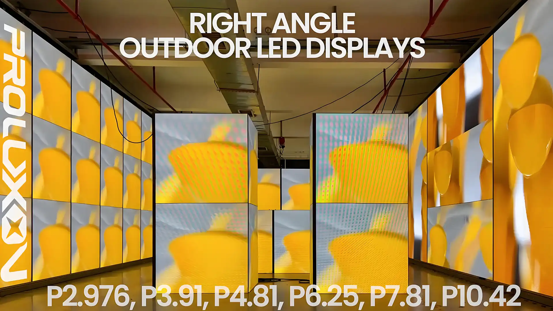 Right Angle Outdoor Fixed LED Displays