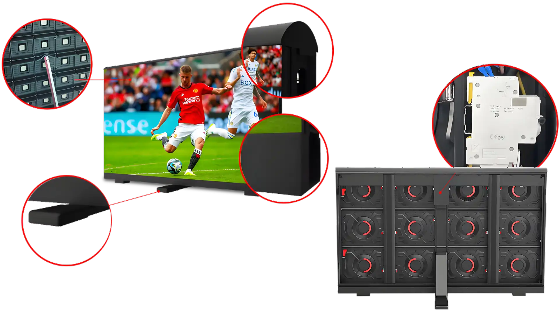 Custom Sports Stadium Perimeter Outdoor LED Display Screens