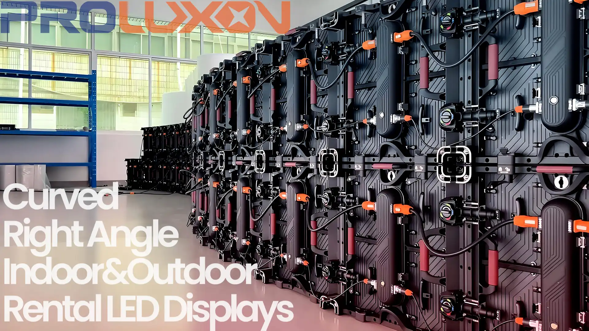 Curved, Right Angle Rental LED Displays