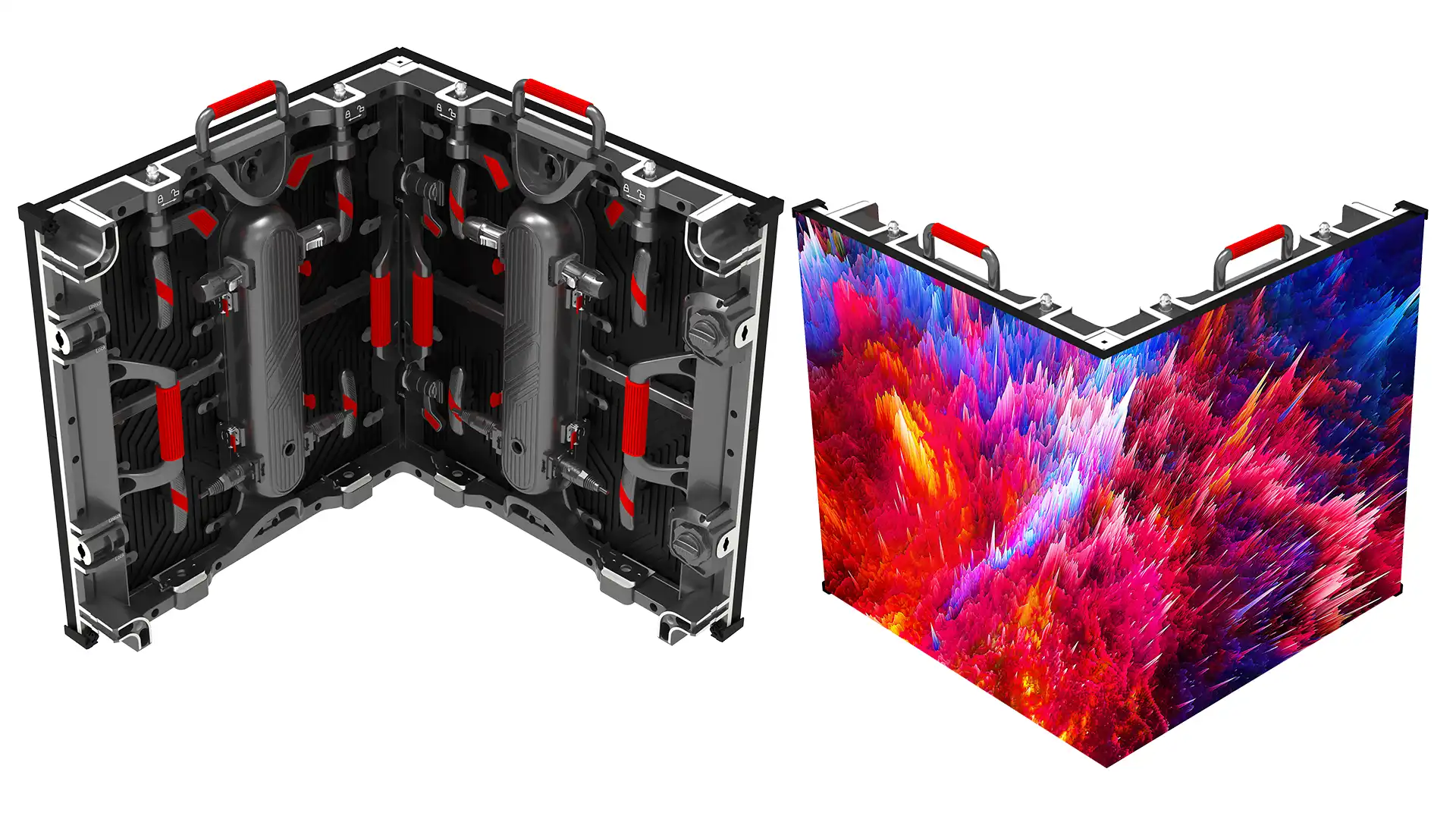 Right Angle Rental Outdoor LED Display Video