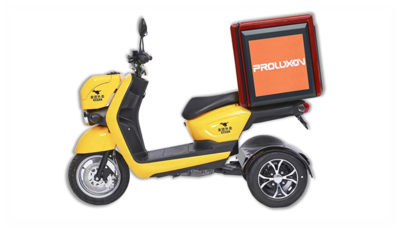 LED Delivery Box Display For Motorcycle, Motorbike, Scooter