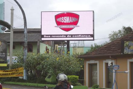 P12 2R1G1B Digital Advertising Outdoor LED Billboards Projects in Brazil