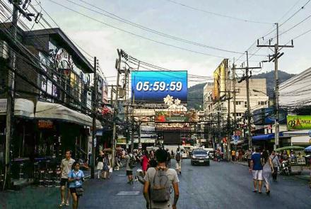 Outdoor Advertising LED Display in Thailand Phuket Island